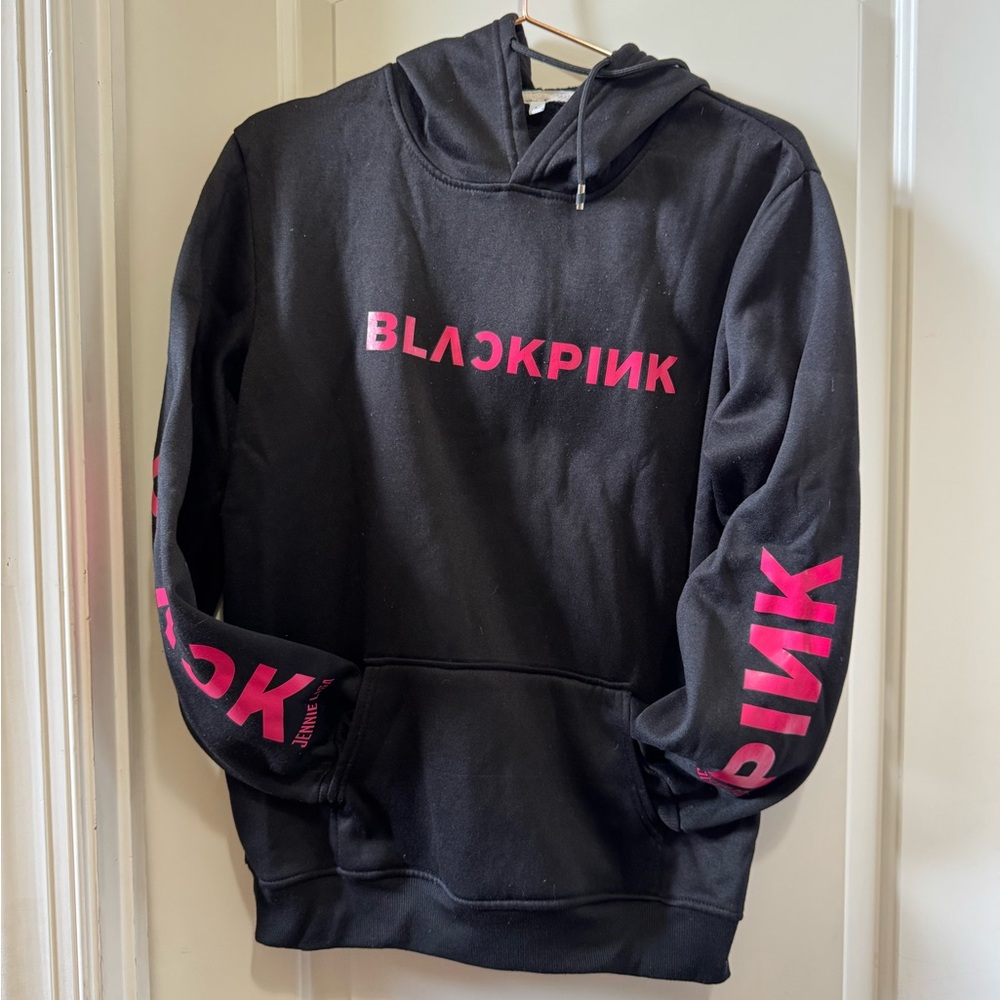 Black and Pink Hoodie Sweatshirt